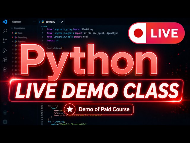 Python Live Demo Class | String, List, Indexing & List Methods Explained