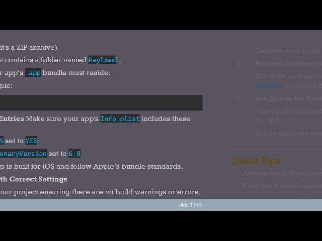How to Fix the IPA Invalid Error: Missing Payload Directory in .NET MAUI App Publishing