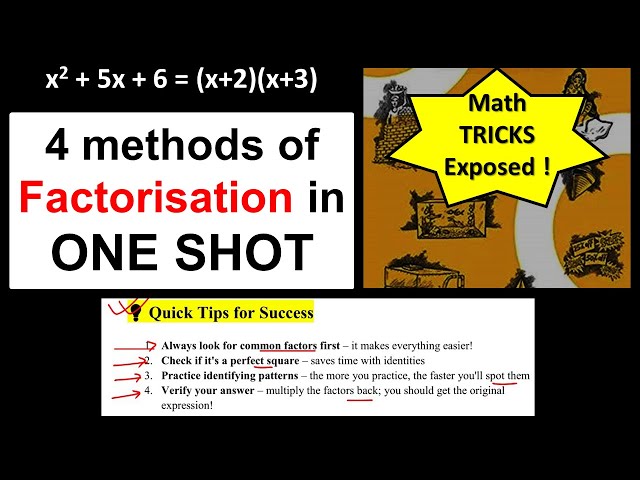 Factorisation | Class 8 Maths | One Shot Revision | NCERT, Full Concepts & Solved Exercises (2026)