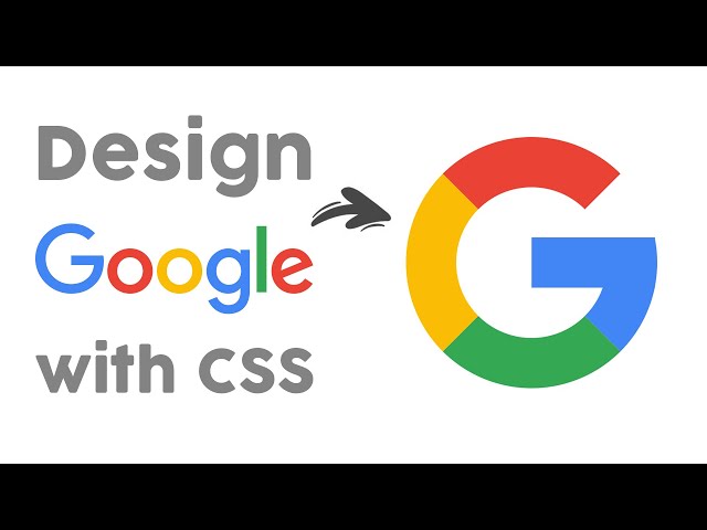 CSS Google Logo - How to Design Google Logo with HTML and CSS in 4 Minutes