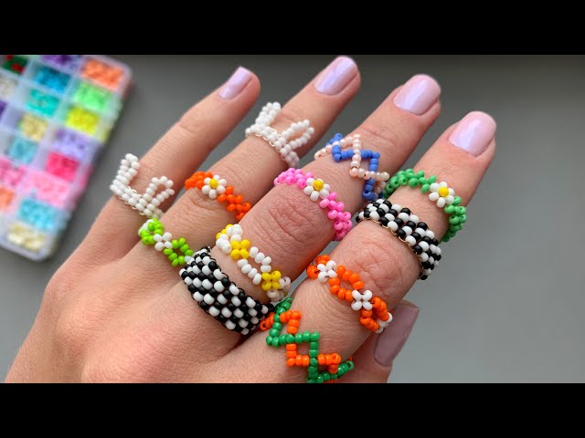DIY Beaded Rings That Everyone’s Obsessed With 💅 | 5 New Designs