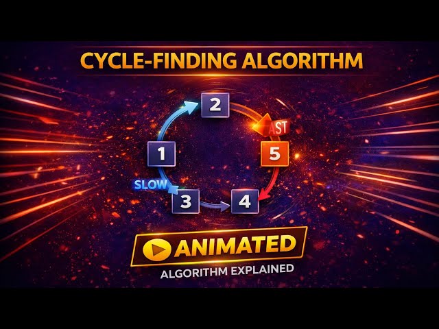Detect Cycle in Linked List in 5 Minutes ⚡ (Floyd’s Algorithm Animated)