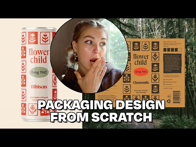 Packaging & Brand Design from Scratch: 🍃😉 Infused Canned Beverage