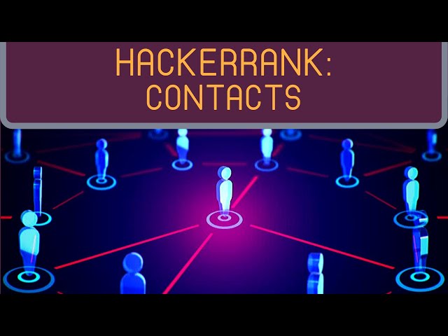 Contacts | HackerRank (JavaScript)