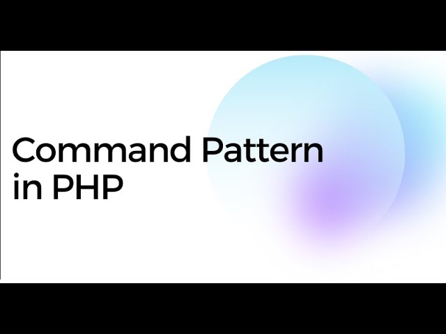 The Command Pattern