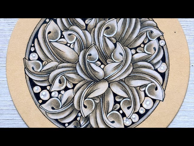 Same pattern repeat! Step by Step Drawing Tutorial || Zentangle Inspired Art