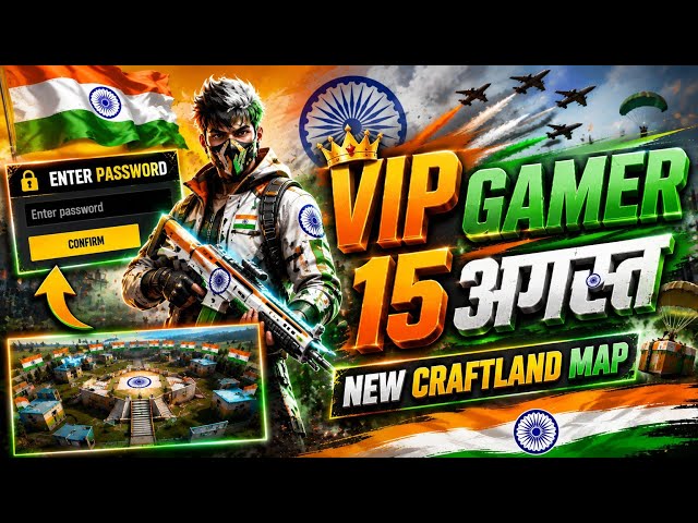 🇮🇳 AUGUST 15 SPECIAL 🔥 NEW CRAFTLAND MAP CODE & PASSWORD 🔑 | VIP GAMER |
