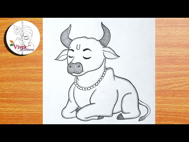 Nandi of Lord Shiva Drawing | Easy Drawing | How to Draw Nandi God
