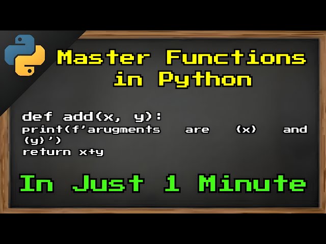 Master Functions in Python in Just 1 Minute! | Python Programming Tips & Tricks ✨