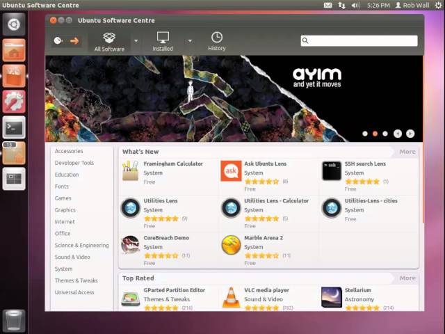 Installing software from the Ubuntu Software Centre