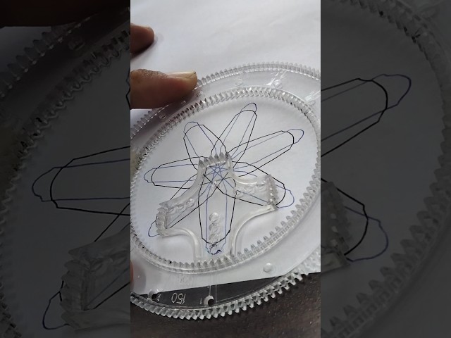 how many rotation did the pen make in total ? #art #spirograph #shorts #satisfying