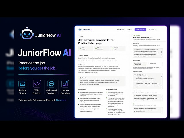 JuniorFlow AI — OpenAI Build Week 2026 Demo