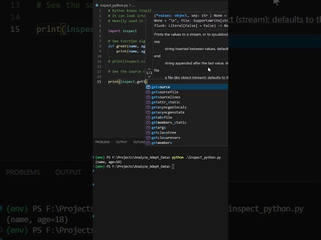 Introspect and debug code using inspect - Python is all you need