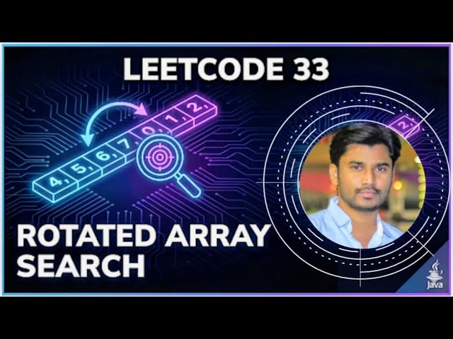 LeetCode 33: Search in Rotated Sorted Array | Java Solution | Binary Search Explained