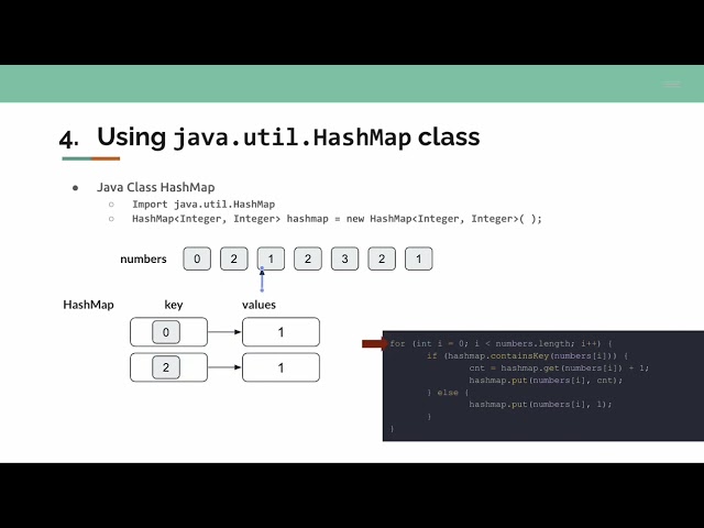 Java HashMap to find the mode