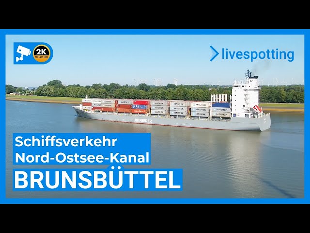 🔴 LIVE: Brunsbüttel – Nord-Ostsee-Kanal / Kiel Canal | Live Ship Traffic