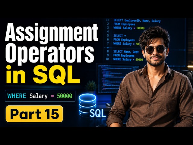 Master SQL Assignment Operator in One Video 🔥 | SQL Course Day 15