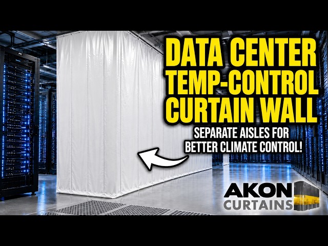 Data Center Curtains 🖥️ Dust Control & Climate Barriers for Server Rooms
