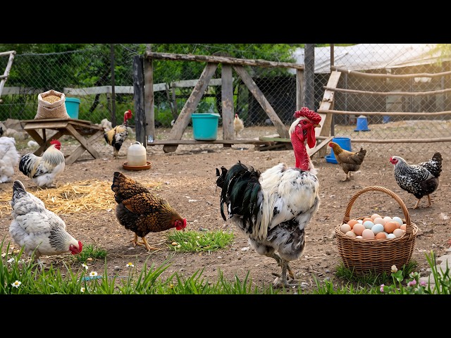 A Peaceful Backyard Chicken Farm - How I Care for My Chickens & Collect Eggs