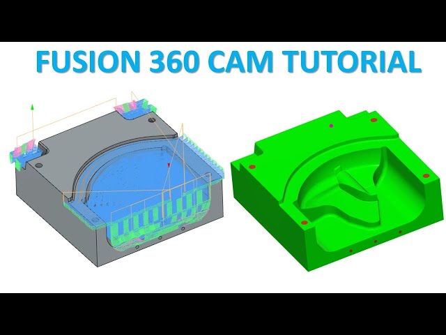 Fusion 360 CAM Tutorial #78 | Mill 3D Mold & Die Toolpath Machining