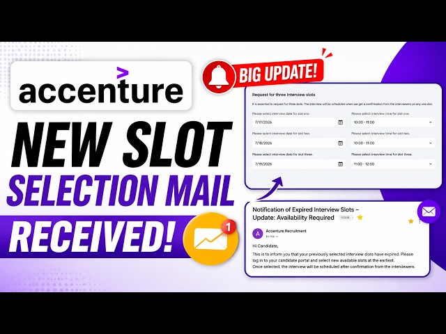 🚨 Accenture Python Interview BIG Update | New Slot Selection Mail | Interviews Still Happening?
