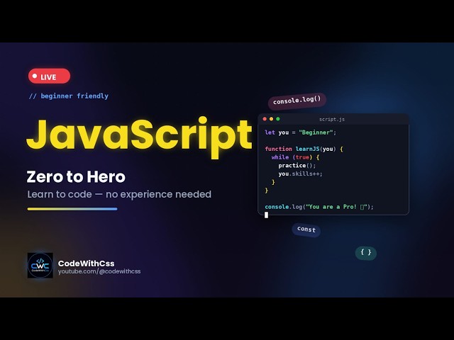 [Day - 3] Learning JavaScript LIVE from Absolute Zero 🚀 #javascript