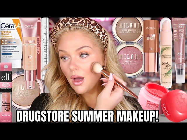 Tutorial de maquillaje de verano con productos de FARMACIA | Rutina de maquillaje de diario con p...