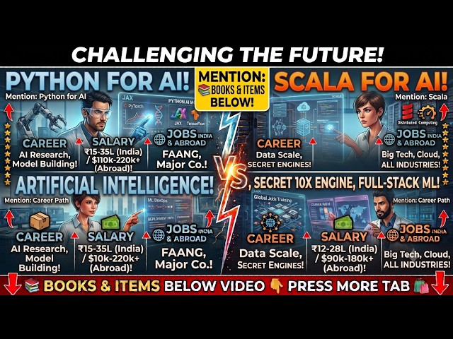 Stop Using Python for AI? 🚀 Scala, Secret 10X Engine for Full-Stack Machine Learning! Check Books 📚👇