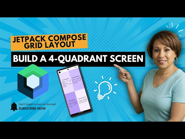 Jetpack Compose Grid Layout: Build a 4-Quadrant Screen (Weight Modifier Explained)