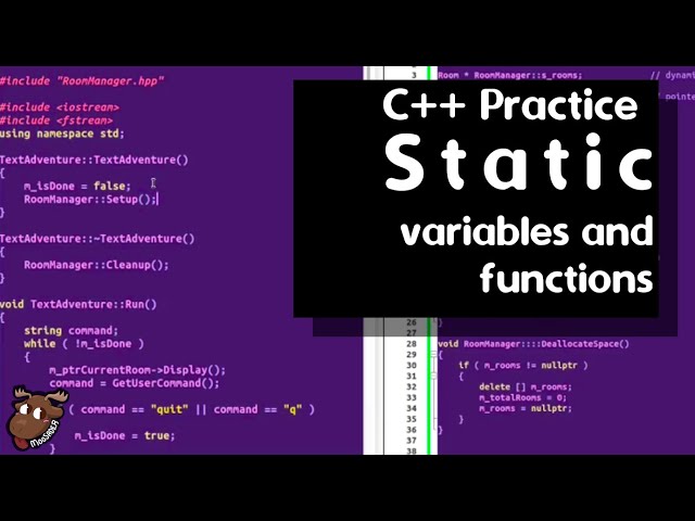 Static variables and functions - C++ programming practice