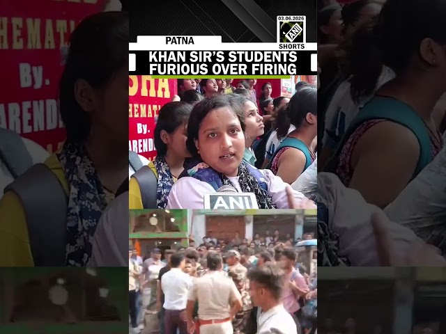Massive gathering of students outside coaching institute of Educator Khan Sir after firing incident