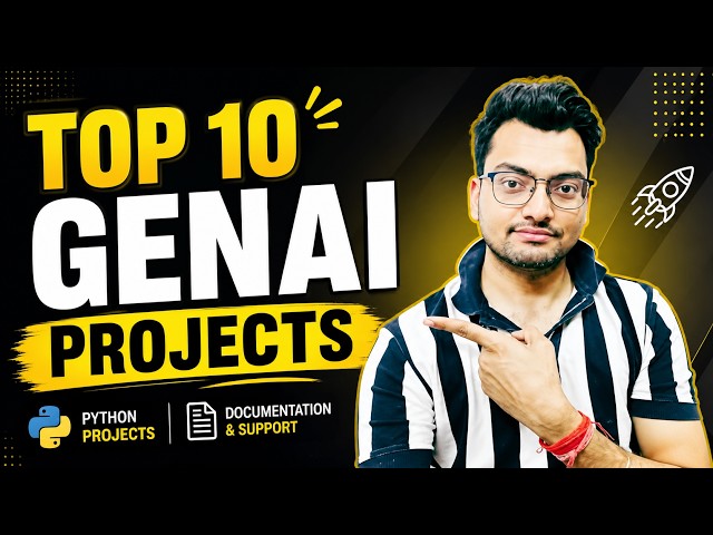 Top 10 GenAI Projects | Final Year Projects 2026-2027 #genai