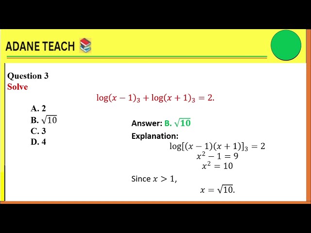 ESSLCE & GAT Mathematics 2026 | 2017 Exam Questions Solved  | University Entrance  (Part 2)
