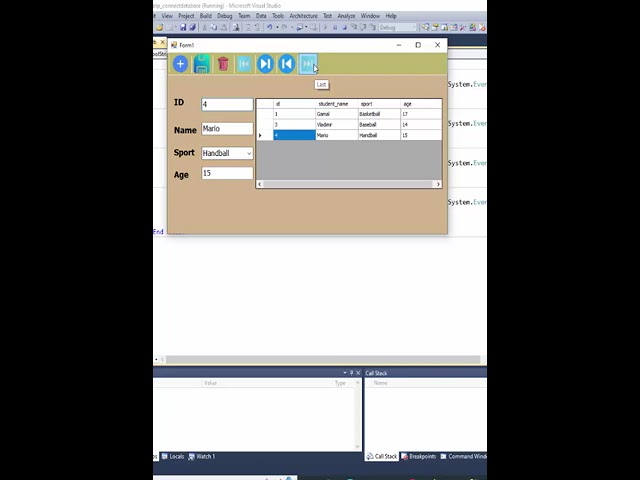 Connect VB.net with sql Server database