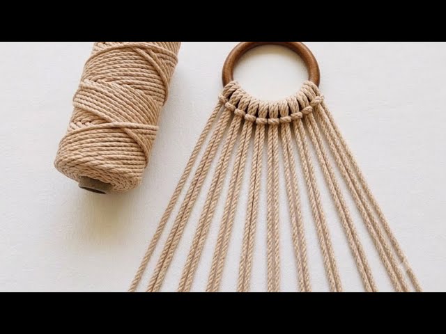 Macrame - Easy Wall Hanging / Simple DIY Butterfly Pattern Plant Hanger / Tutorial for Beginners