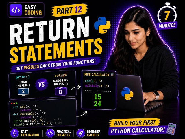 STOP Using print()! Learn RETURN in Python ( Finally Explained )🚀 | Part 12 .
