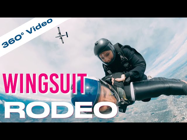 360º Video of girl riding wingsuiter over the Rocky Mountains! 👀
