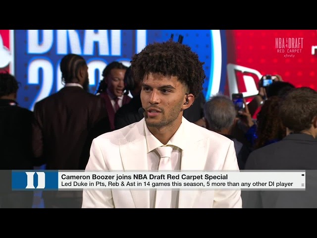 Cameron Boozer asserts he 'should have been No. 1 pick' in NBA Draft 👏 | NBA Today Draft Special