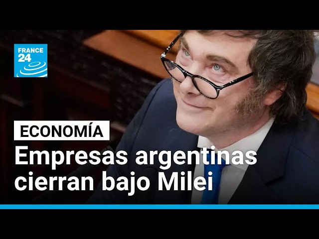 Milei enfrenta cierre de empresas y pérdida de empleos en Argentina • FRANCE 24 Español
