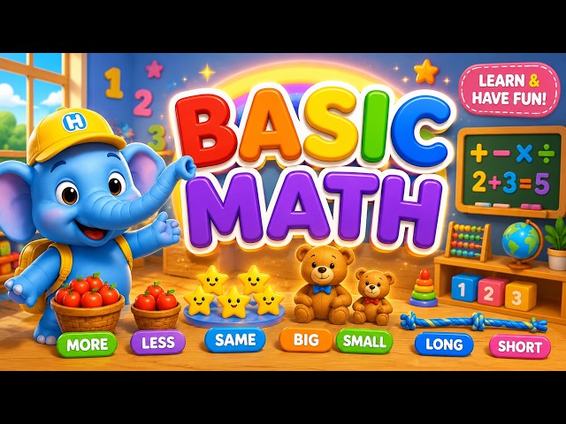Learn Basic Math in English | English Story for Kids