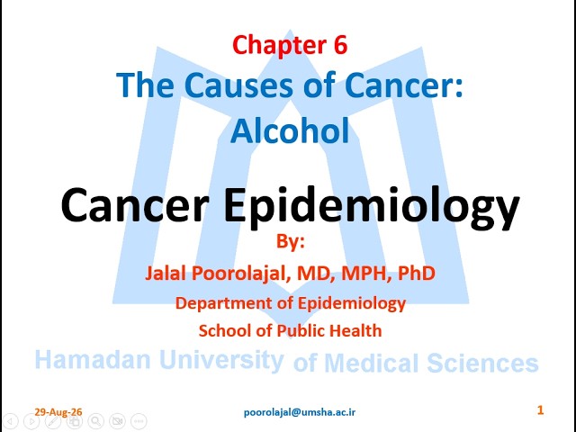 Cancer Epidemiology – Cancer Causes - Alcohol