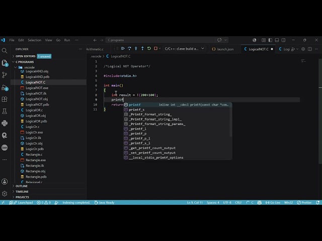 Logical NOT Operators program with simple explanation.| C programming for beginners.| Learn to code.