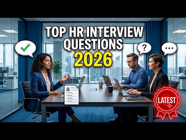 Latest HR Interview Questions & Answers 2026 | HR Interview Preparation | Crack Any Job Interview