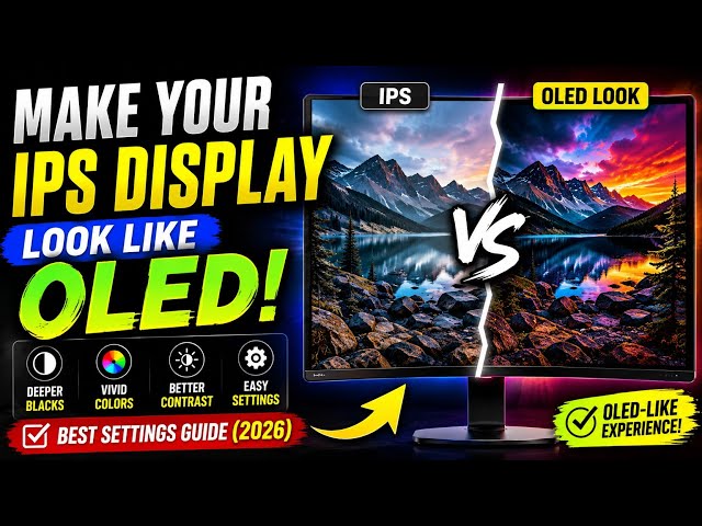 How to Make an IPS Display Look Like OLED! 🔥 Best Display Settings (2026)