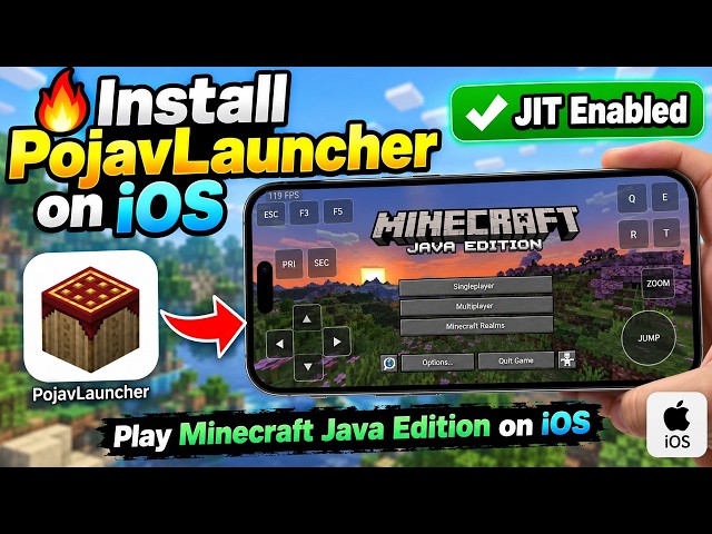 NEW PojavLaucher iOS 26/27 Tutorial - Install Minecraft Java with JIT Fixed on iOS in 2026