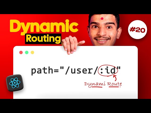 Dynamic Routing in React JS Explained in Hindi | React Router Params & useParams 🚀 | #20