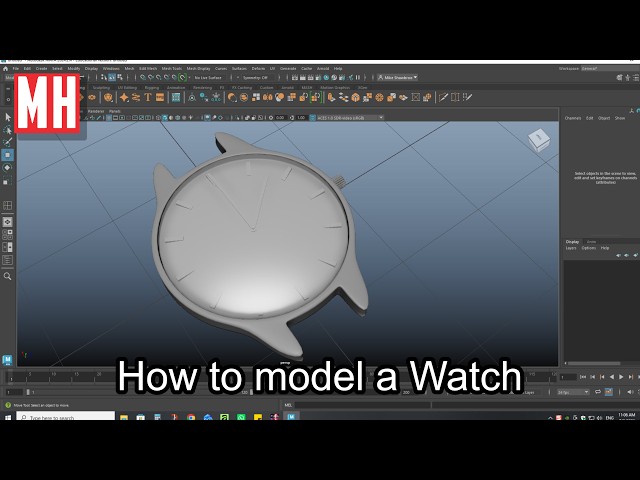 Maya tutorial : How to model a Watch case and dial