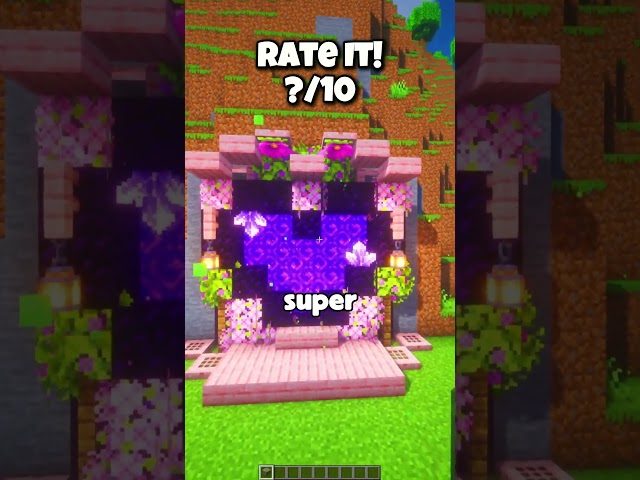 How to Build a Lovelier Portal #minecraft