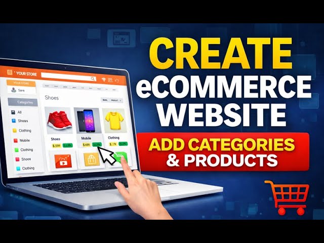 How to Create an eCommerce Website | Add Categories & Products Step-by-Step Beginner Guide Video 22