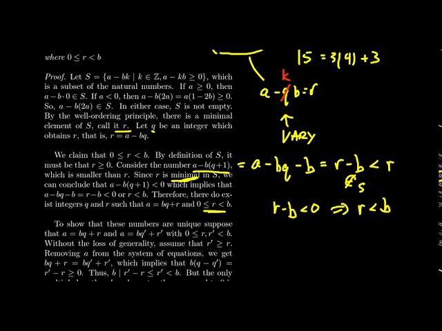The Division Algorithm